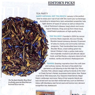 Denver Magazine Tea Picks