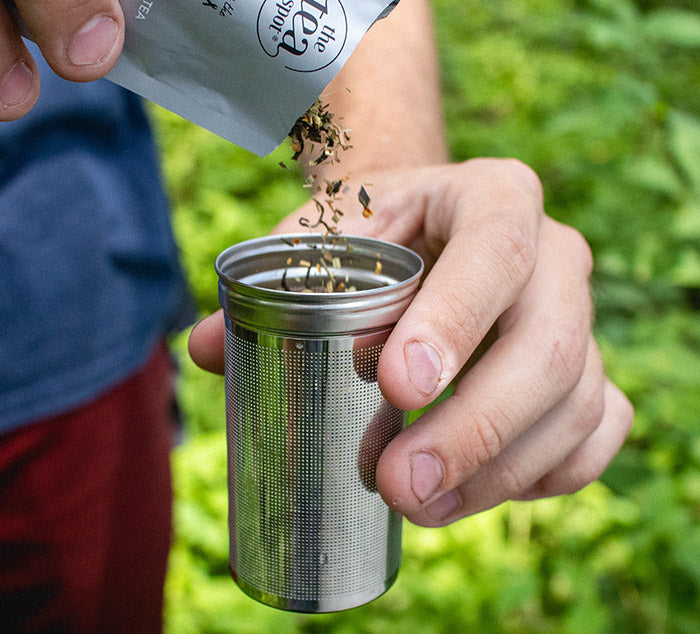 Himalayan Tea Tumbler - 32oz Metal Infuser Travel Bottle | Tea Spot