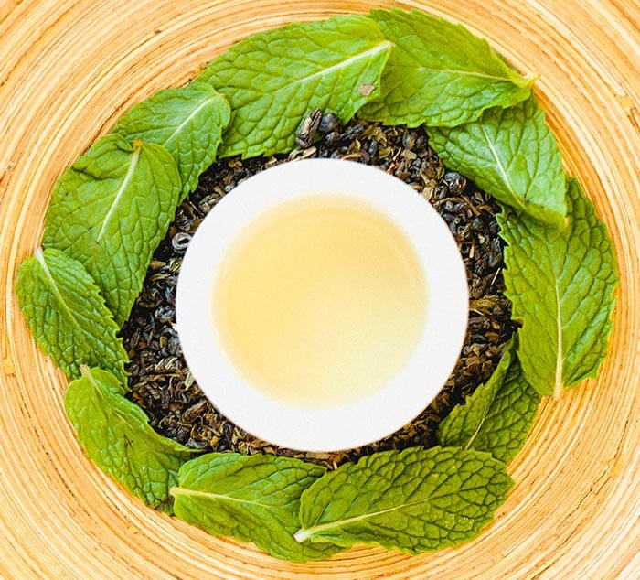 Moroccan Mint Tea Steeped with Fresh Mint
