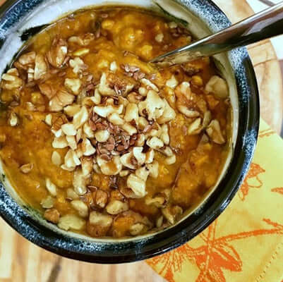 Turmeric Pumpkin Chai Oatmeal