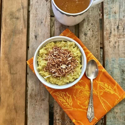 Creamy Turmeric Chai Rice Pudding