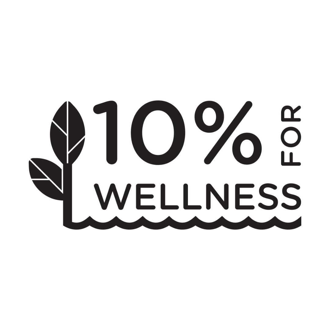 10% for wellness 10% of profits donated
