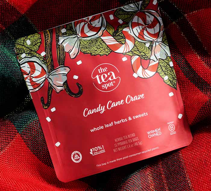 Candy Cane Craze: White Chocolate Peppermint Rooibos Herbal | Tea