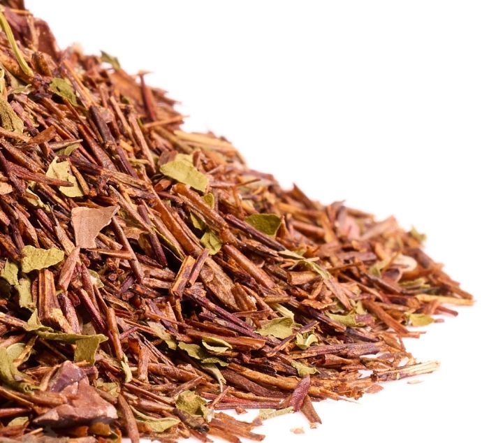 candy cane craze loose leaf tea closeup