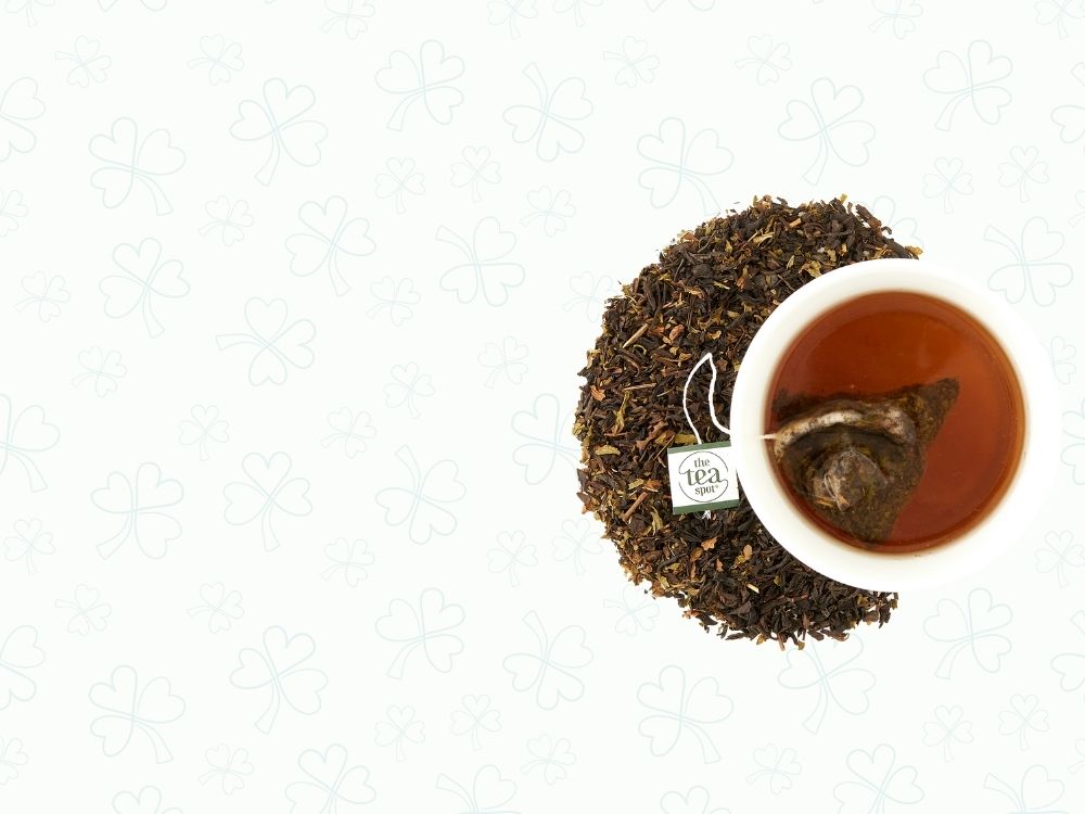 a cup of chocolate mint tea