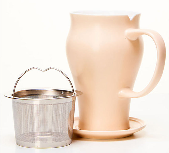 
                  
                    cream tea mug with stainless steel infuser
                  
                