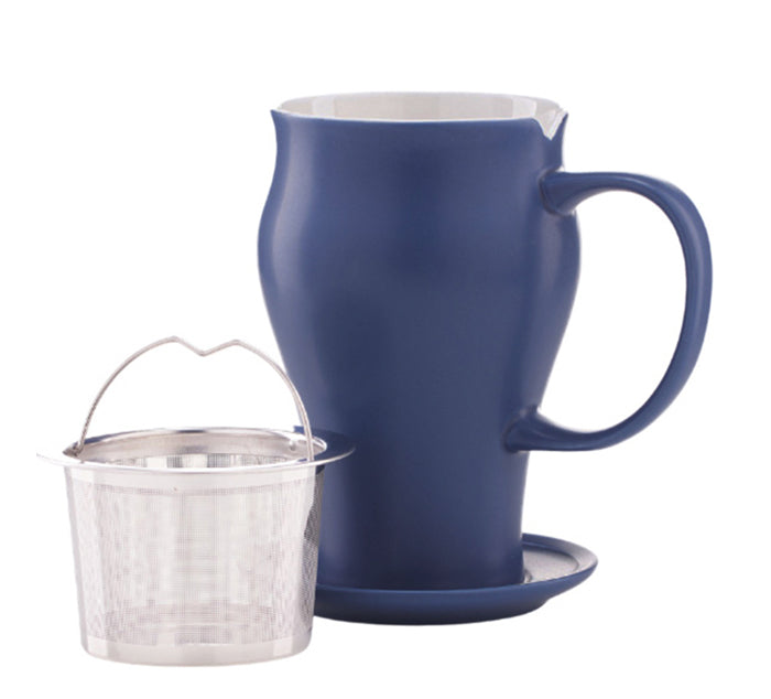 
                  
                    blue tea mug with stainless steel infuser
                  
                