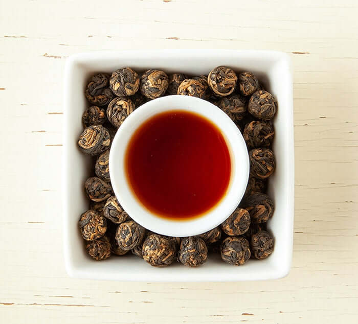 Black Pearl Tea Steeped