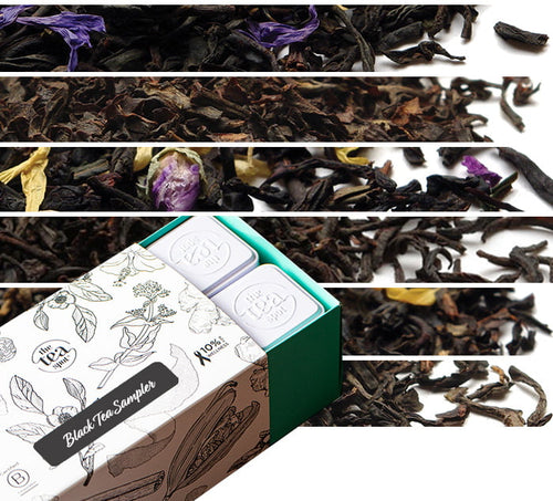 Loose Leaf Black Tea Sampler with unique blends and single origin black teas