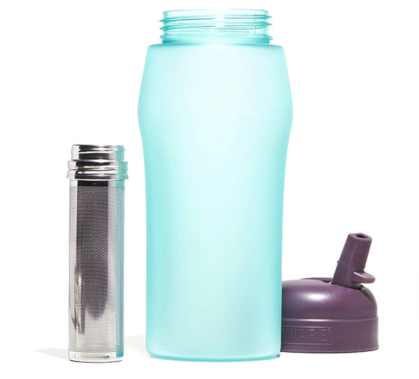 Glass Water Bottle with Tea Infuser - World Tea Directory