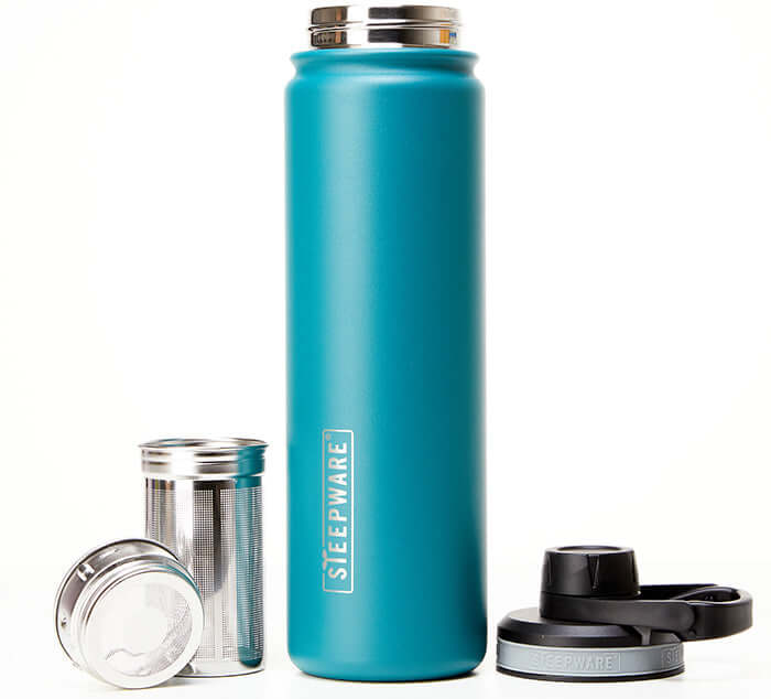 The Tea Spot Steepware Tea Tumbler and Thermos 22oz Tea Bottle with Tea infuser for Loose Lea
