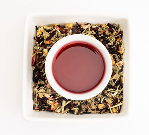 Flat Belly Hibiscus Cucumber Steeped Tea