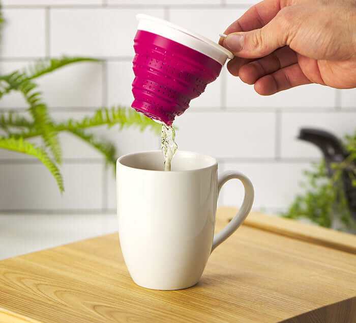 Tuffy Tea Steeper - Travel Tea Infuser, Silicone Tea Basket | Tea Spot ...