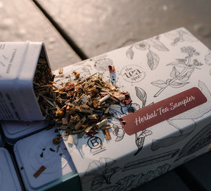 herbal tea sampler tins