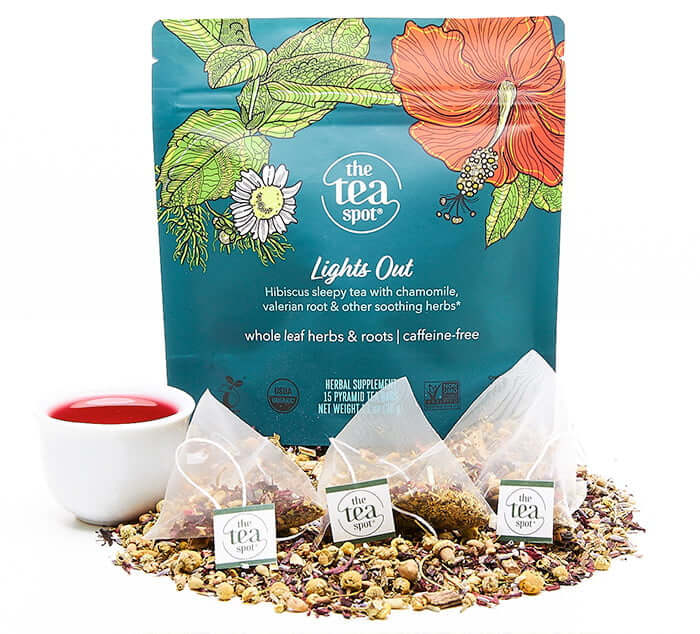 Lights Out Organic Sleepy Bedtime Tea with Valerian Root Tea Spot