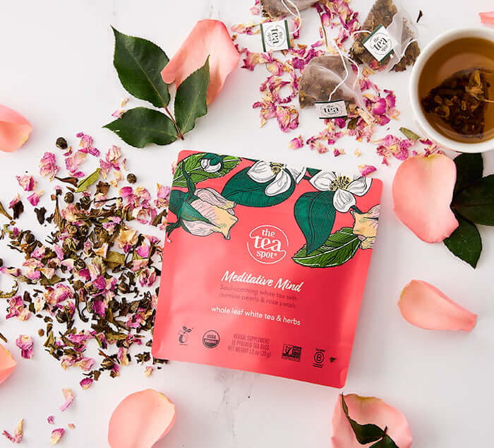 White Jasmine & Rose Tea - Loose Leaf Meditative Mind Tea | Tea Spot ...