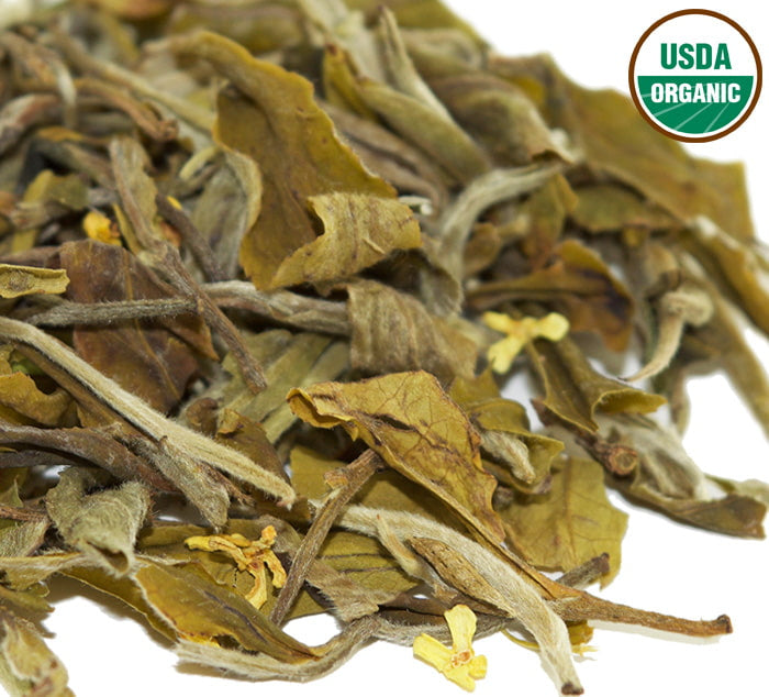 Natural Glow - Organic White Tea with Osmanthus Flowers Loose Leaf