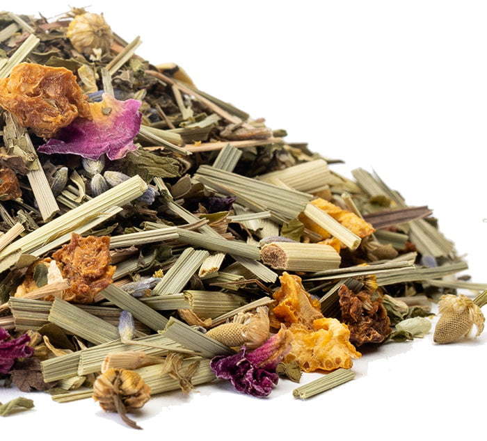Dried Rose Petals As Herbal Tea Is In Hand Stock Photo, Picture