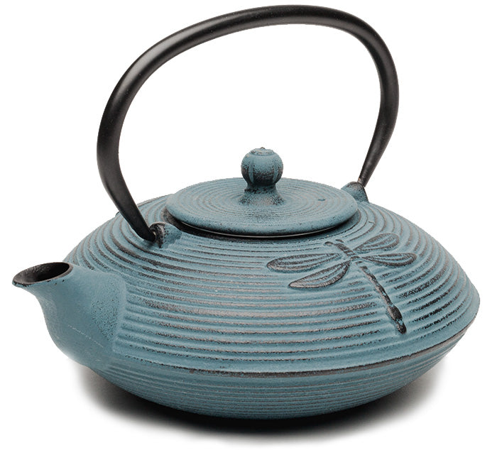 Tetsubin Cast Iron Teapot Blue